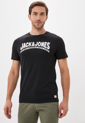 Футболка Jack & Jones. Цвет: черный