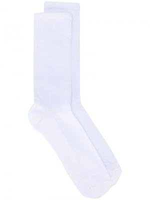 Носки с логотипом Omc. Цвет: белый