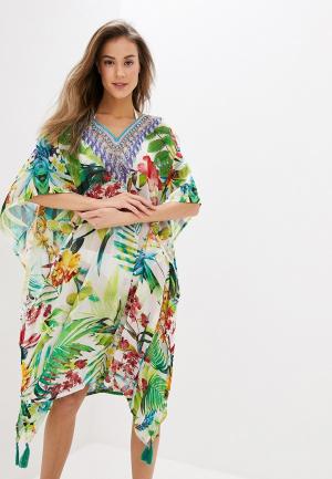 Платье пляжное Indiano Natural. Цвет: разноцветный