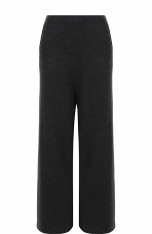 Расклешенные шерстяные брюки с карманами Allude. Цвет: темно-серый