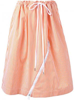 Полосатая юбка Jil Sander. Цвет: жёлтый и оранжевый