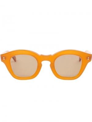 Солнцезащитные очки Glam Hakusan. Цвет: жёлтый и оранжевый