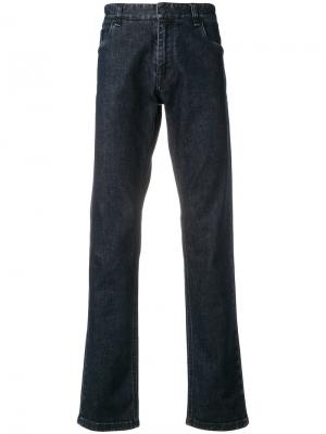 FF logo patch jeans Fendi. Цвет: синий