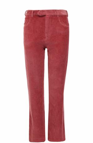 Расклешенные вельветовые джинсы Isabel Marant. Цвет: бордовый