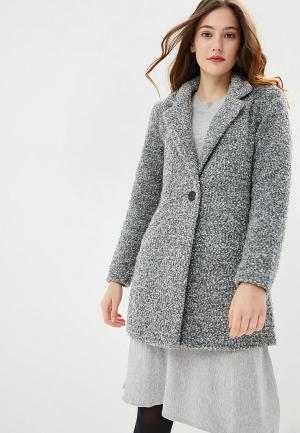 Пальто Jacqueline de Yong. Цвет: серый