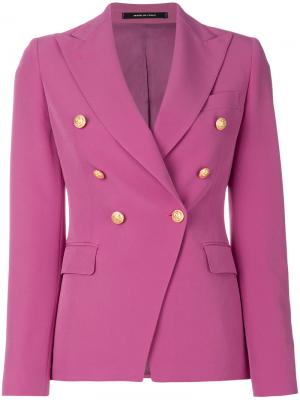 Двубортный пиджак Tagliatore. Цвет: розовый и фиолетовый
