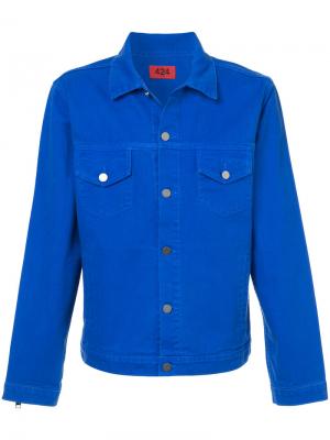 Классическая джинсовая куртка 424 Fairfax. Цвет: синий