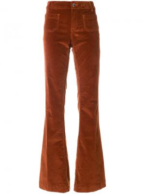 Расклешенные брюки The Seafarer. Цвет: жёлтый и оранжевый
