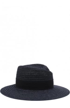 Шляпа Virginie с лентой Maison Michel. Цвет: синий
