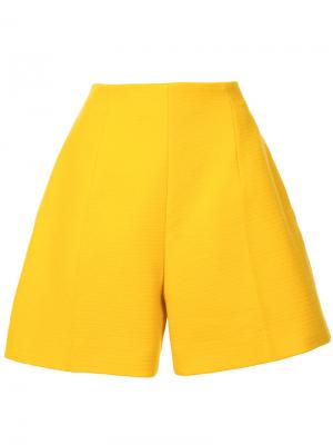 Приталенные шорты Nina Ricci. Цвет: жёлтый и оранжевый
