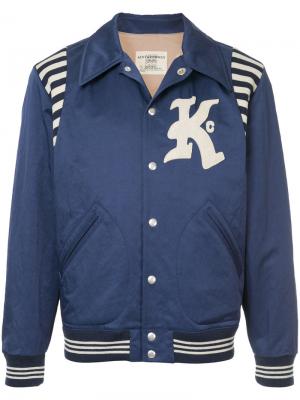 Университетская куртка-бомбер Kent & Curwen. Цвет: синий