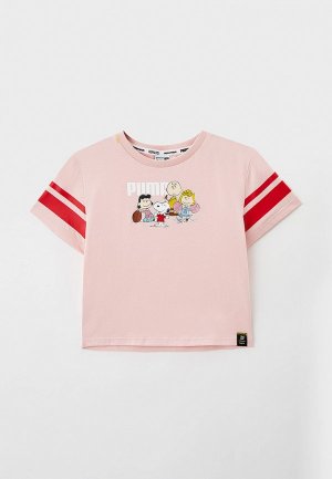 Футболка PUMA. Цвет: розовый