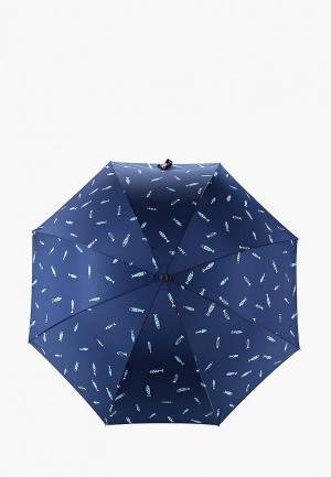 Зонт-трость Kawaii Factory. Цвет: синий