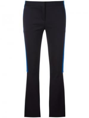Расклешенные брюки с полосатой аппликацией Versace. Цвет: чёрный