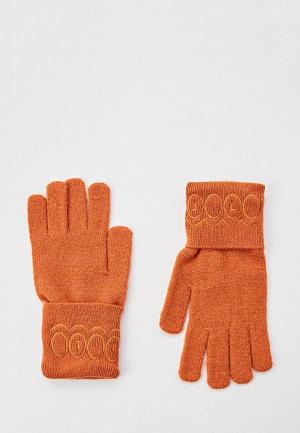 Перчатки Trussardi. Цвет: оранжевый