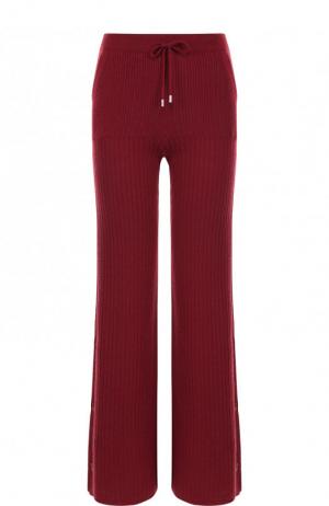 Укороченные кашемировые брюки с эластичным поясом Loro Piana. Цвет: бордовый