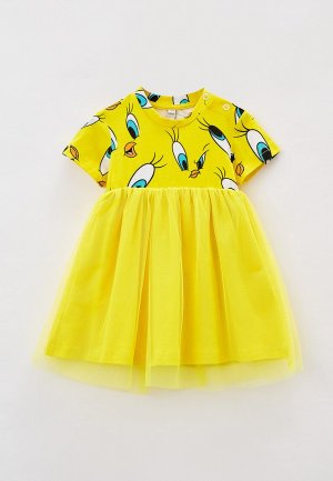 Платье PlayToday. Цвет: желтый