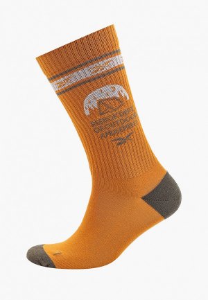 Носки Reebok Classic. Цвет: оранжевый