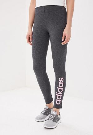 Леггинсы adidas. Цвет: серый