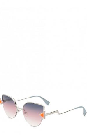 Солнцезащитные очки Fendi. Цвет: голубой