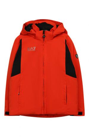 Утепленная куртка Ea 7. Цвет: оранжевый