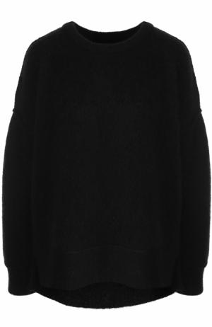 Однотонный пуловер с круглым вырезом By Malene Birger. Цвет: черный