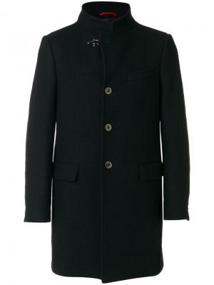 Пальто с высокой горловиной Fay. Цвет: чёрный