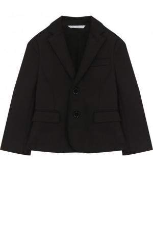Пиджак из хлопка на двух пуговицах Dolce & Gabbana. Цвет: черный