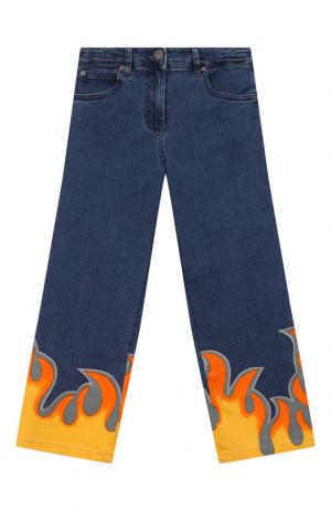 Расклешенные джинсы с отделкой Stella McCartney. Цвет: синий
