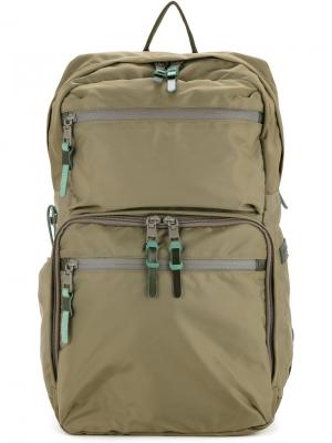 Нейлоновый саржевый рюкзак 210D As2ov. Цвет: зелёный