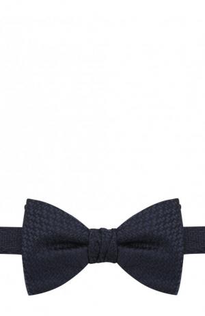 Шелковый галстук-бабочка HUGO. Цвет: темно-синий