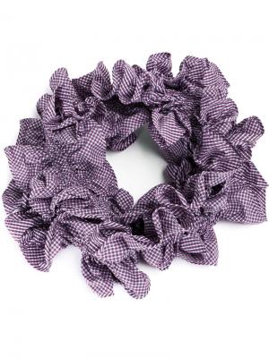 Объемный шарф с оборками Y / Project. Цвет: розовый и фиолетовый