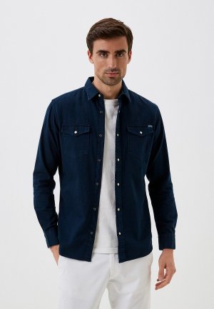 Рубашка Jack & Jones. Цвет: синий