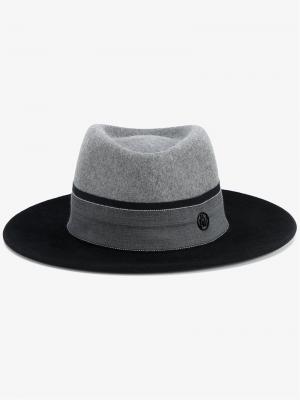 Шляпа-федора Thade Maison Michel. Цвет: синий
