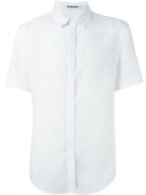 Рубашка с короткими рукавами Chalayan. Цвет: белый