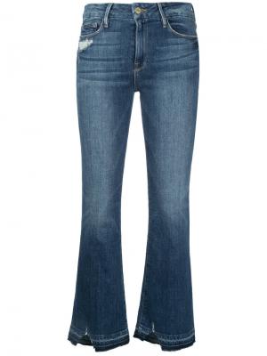 Укороченные джинсы клеш Frame Denim. Цвет: синий