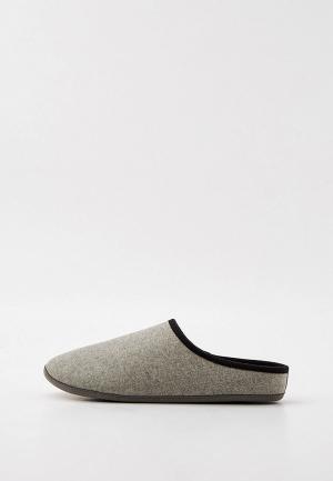 Тапочки UNIQLO. Цвет: серый