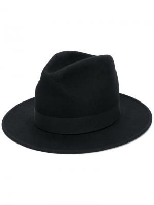 Фетровая шляпа с широкими полями Dsquared2. Цвет: чёрный