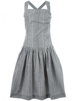 Расклешенное платье в клетку Vivienne Westwood Anglomania. Цвет: чёрный