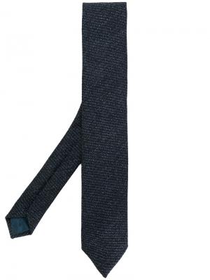 Вельветовый галстук Delloglio Dell'oglio. Цвет: синий