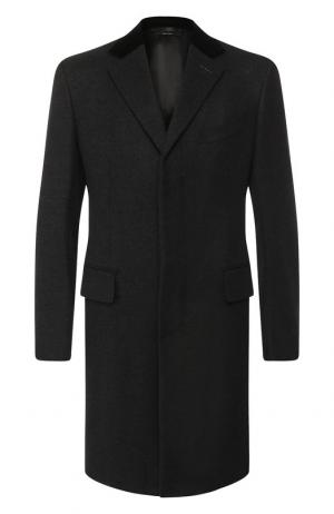 Кашемировое однобортное пальто Tom Ford. Цвет: темно-серый