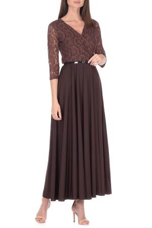 Платье Alina Assi. Цвет: коричневый