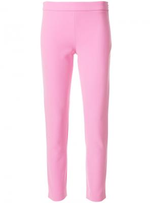 Укороченные брюки с завышенной талией Moschino. Цвет: розовый и фиолетовый