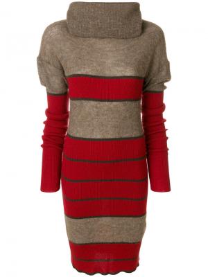 Платье-джемпер с высокой горловиной Vivienne Westwood. Цвет: коричневый