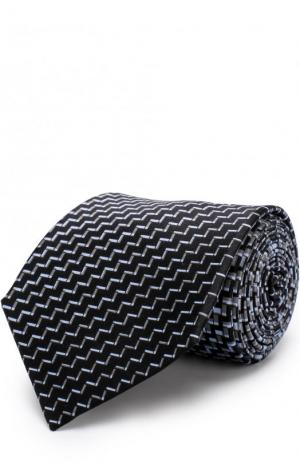 Шелковый галстук с узором Lanvin. Цвет: серый