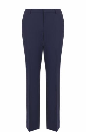 Укороченные брюки прямого кроя со стрелками Ralph Lauren. Цвет: темно-синий