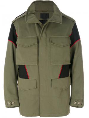 Куртка с накладными карманами Alexander Wang. Цвет: зелёный